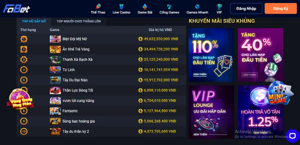 bong789 win Ra mắt trò chơi mới